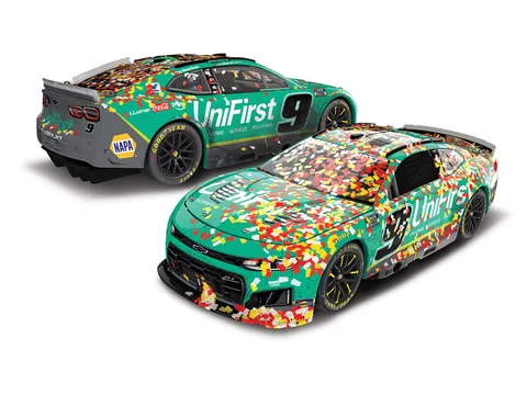 Manufacturer reference image: Chase Elliott 2026 Unifirst Martinsville Raced Win 1:64 ARC Diecast