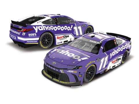 Manufacturer reference image: Denny Hamlin 2026 Yahoo Las Vegas Raced Win 1:64 ARC Diecast