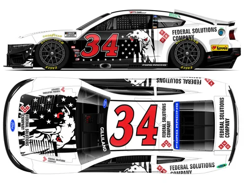 Manufacturer reference image: Todd Gilliland 2026 Federal Solutions Company 1:24 Color Chrome ARC Diecast