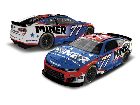 Manufacturer reference image: Carson Hocevar 2026 Miner Fan Vote 1:24 Color Chrome ARC Diecast