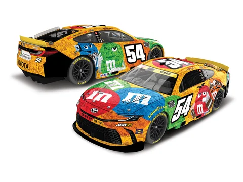 Manufacturer reference image: Ty Gibbs 2026 M&M'S Kyle Busch Tribute 1:24 Elite Diecast