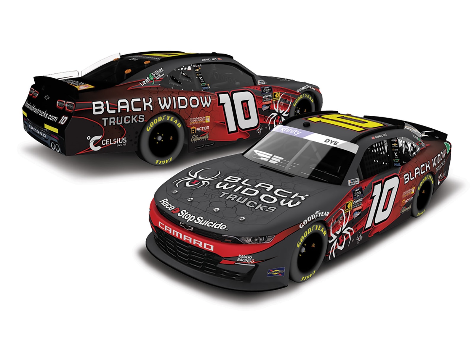 Manufacturer preview: Daniel Dye 2024 Black Widow Trucks 1:24 HO Diecast