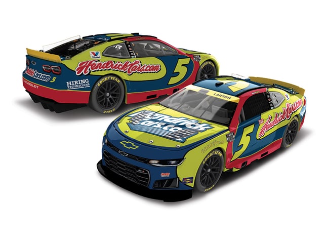 Manufacturer reference image: Kyle Larson 2026 HendrickCars.com Kyle Busch Tribute 1:24 ARC Diecast