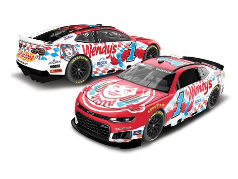 Manufacturer reference image: Ross Chastain 2026 Wendy's 1:24 Color Chrome ARC Diecast