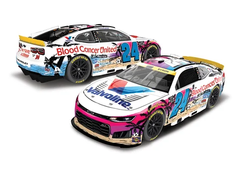 Manufacturer reference image: William Byron 2026 Valvoline Blood Cancer United 1:24 Elite Diecast