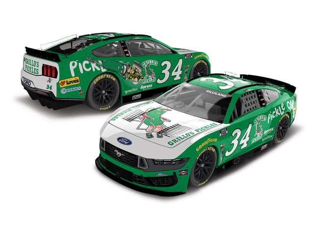Manufacturer reference image: Todd Gilliland 2025 Grillo's Pickles 1:24 ARC Diecast