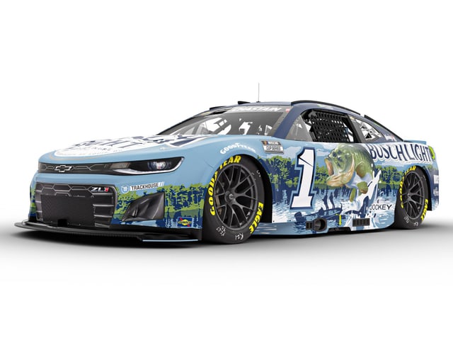 Manufacturer reference image: Ross Chastain 2025 Busch Light Fishing 1:64 ARC Diecast