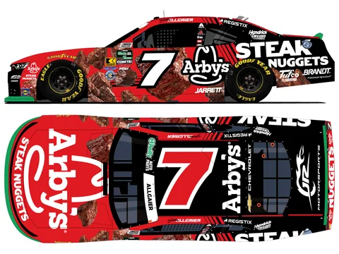 Manufacturer reference image: Justin Allgaier 2026 Arby's Steak Nuggets 1:24 ARC Diecast