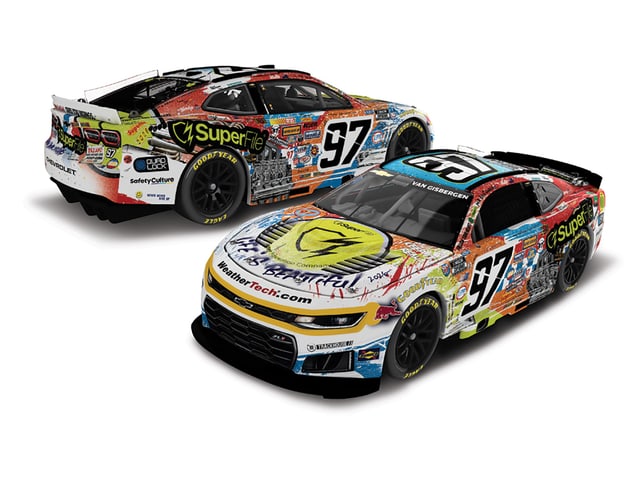 Manufacturer reference image: Shane van Gisbergen 2026 Superfile x Mr. Brainwash 1:24 ARC Diecast