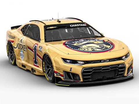 Manufacturer reference image: Ross Chastain 2026 Jockey 150th Anniversary 1:24 Color Chrome ARC Diecast