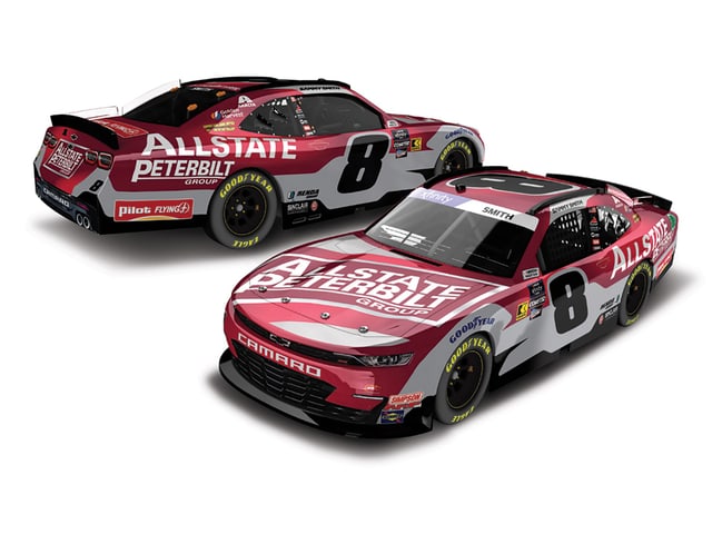 Manufacturer reference image: Sammy Smith 2024 Allstate Peterbilt Group 1:24 HO Diecast
