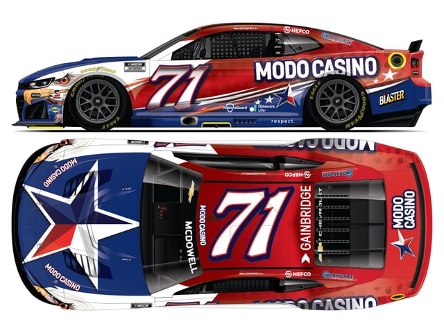 Manufacturer reference image: Michael McDowell 2026 Modo Casino 1:24 ARC Diecast