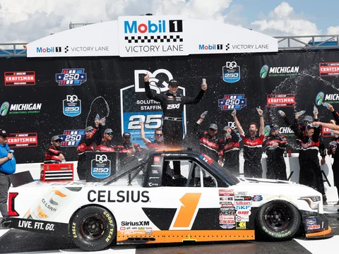 Manufacturer reference image: Corey Heim 2026 Celcius Michigan Raced Win 1:64 ARC Diecast
