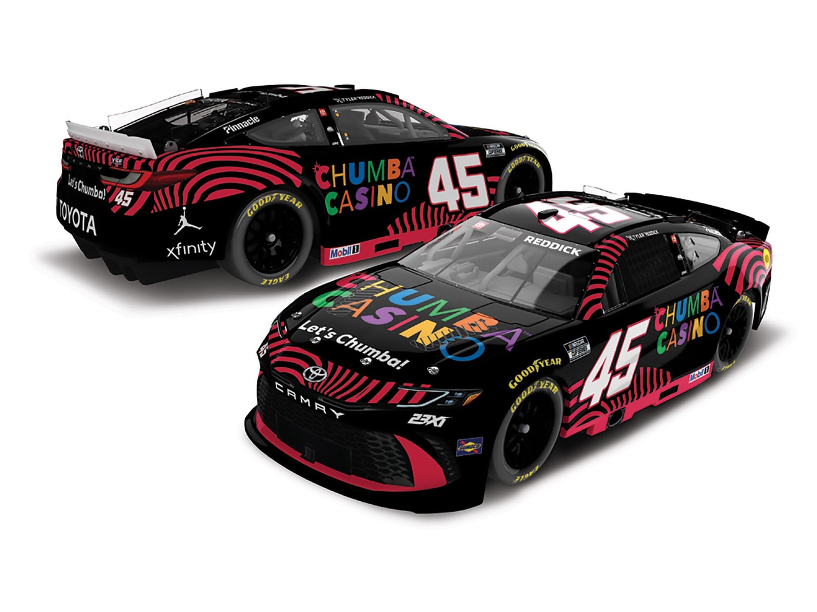 Manufacturer preview: Tyler Reddick 2026 Chumba Casino 1:24 ARC Diecast
