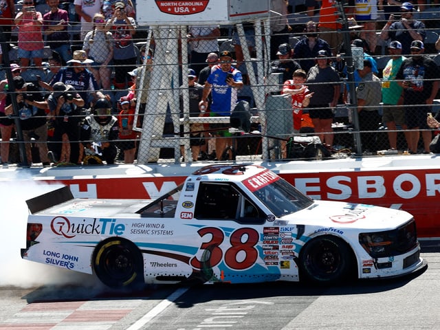 Manufacturer reference image: Chandler Smith 2025 Quicktie North Wilkesboro Raced Win 1:24 ARC Diecast