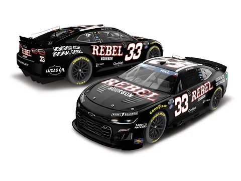 Manufacturer reference image: Austin Hill 2026 Rebel Bourbon Tribute to KB 1:24 Color Chrome ARC Diecast
