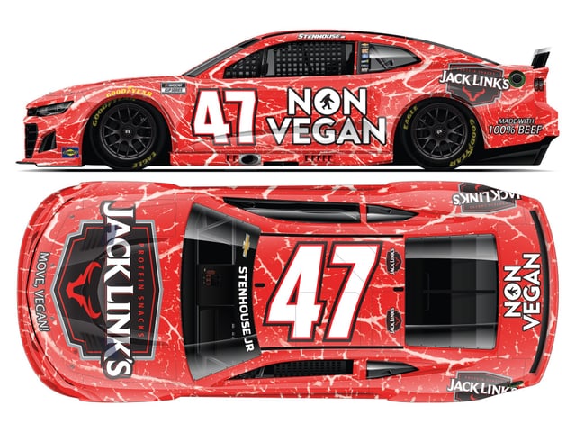 Manufacturer reference image: Ricky Stenhouse Jr. 2025 Jack Link's Non Vegan 1:24 ARC Diecast