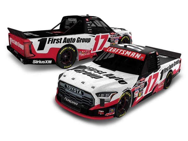 Manufacturer reference image: Gio Ruggiero 2025 First Auto Group Talladega Raced Win 1:24 ARC Diecast