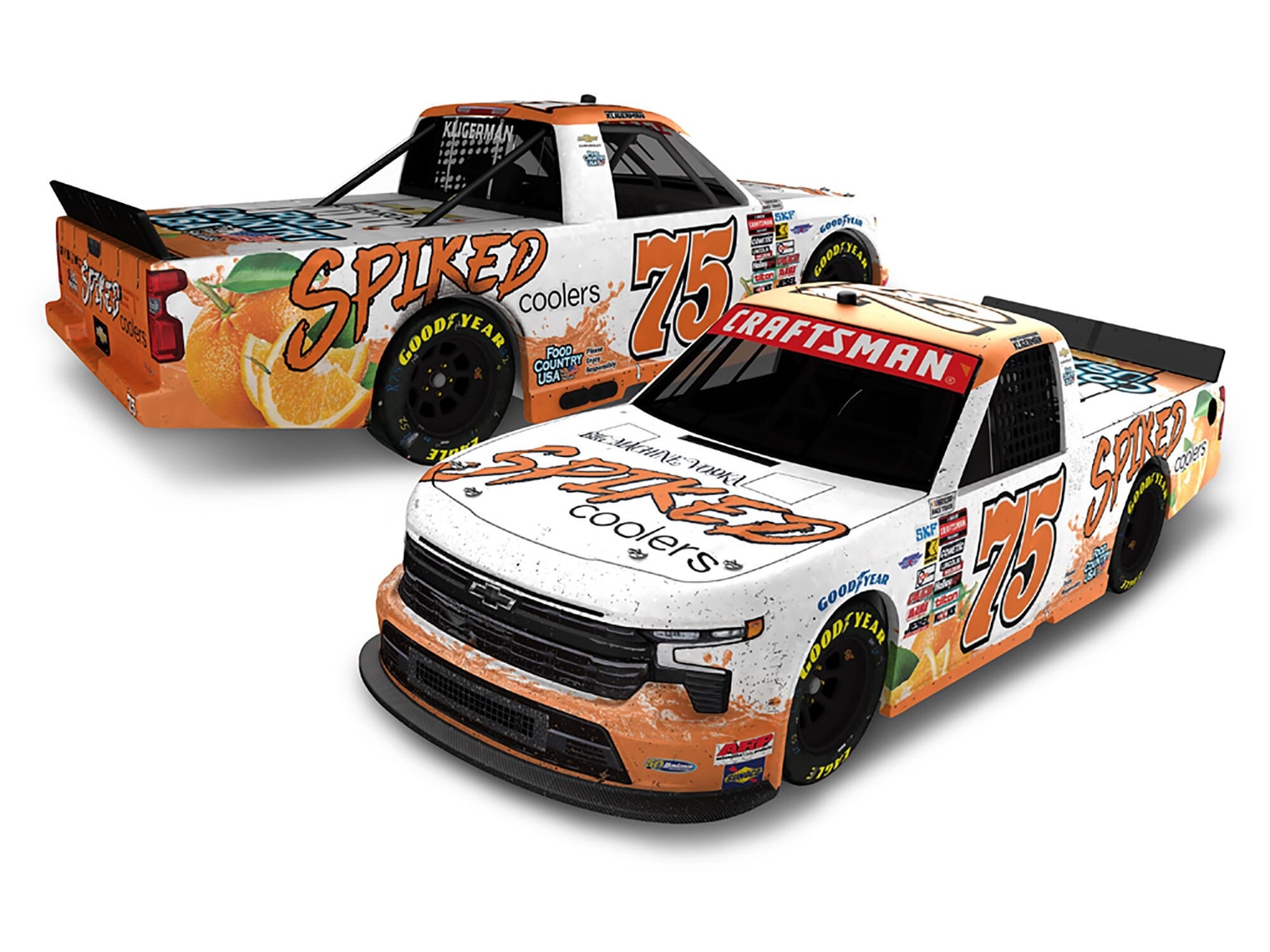Manufacturer preview: Parker Kligerman 2025 Spiked Coolers Daytona Raced Version 1:24 Autographed ARC Diecast