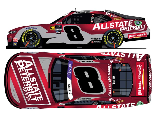 Manufacturer reference image: Sammy Smith 2024 Allstate Peterbuilt Group 1:24 Autographed HO Diecast