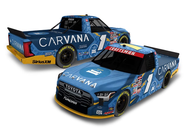 Manufacturer reference image: Jimmie Johnson 2026 Carvana 1:24 ARC Diecast