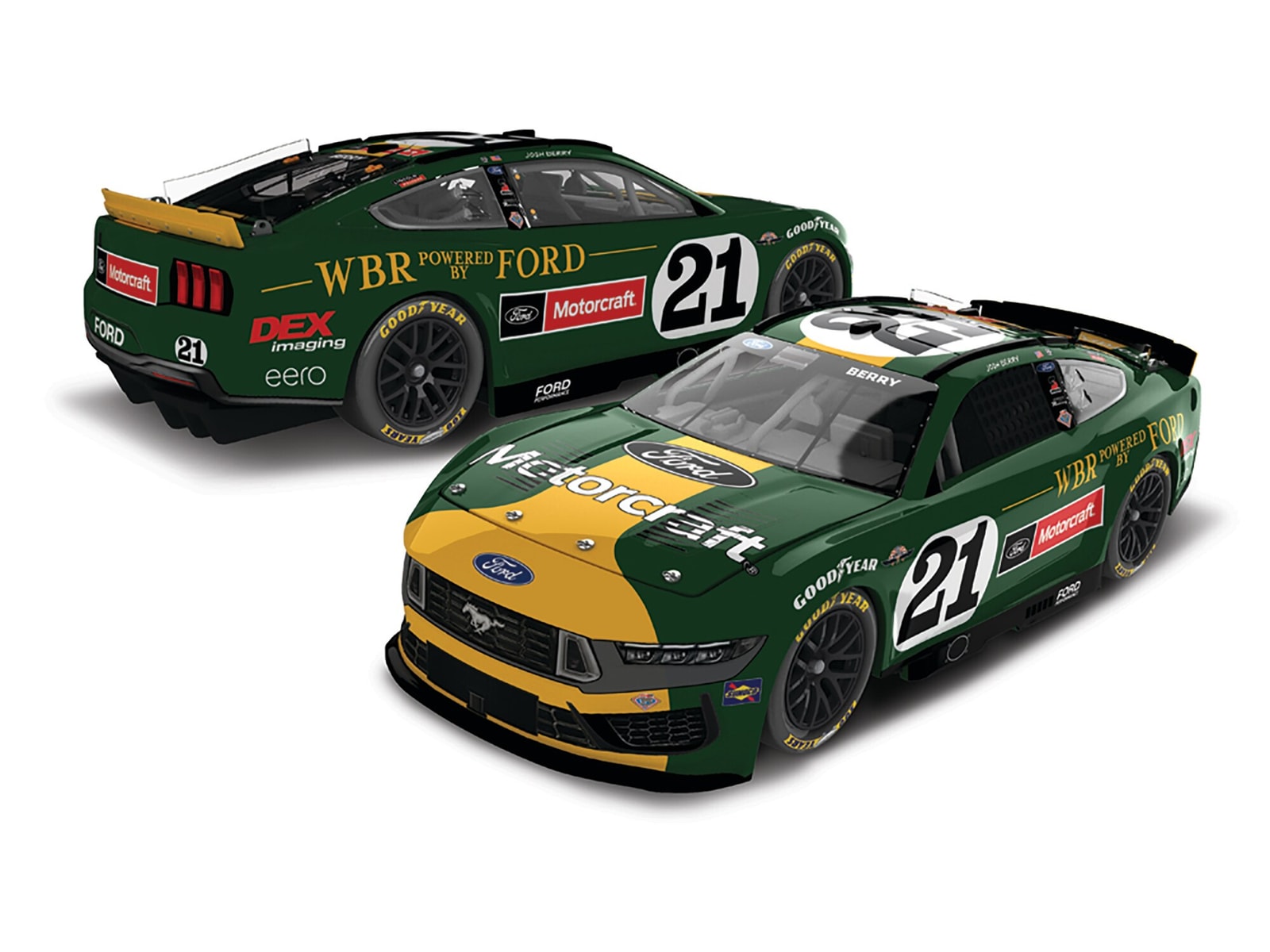 Manufacturer preview: Josh Berry 2025 Motorcraft Darlington Throwback 1:64 Diecast