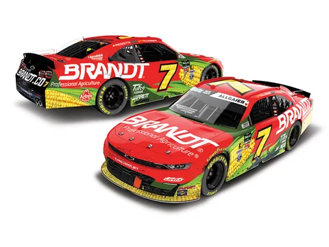 Manufacturer reference image: Justin Allgaier 2026 Brandt Martinsville Raced Win 1:24 Autographed ARC Diecast