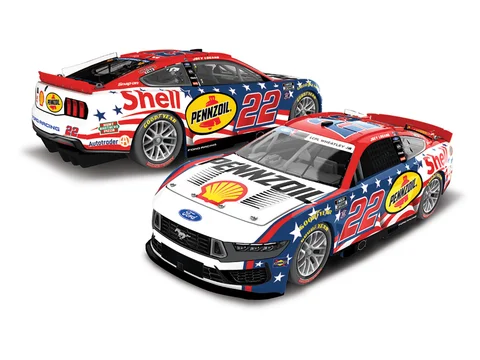 Manufacturer reference image: Joey Logano 2026 Shell-Pennzoil Stars and Stripes 1:24 Elite Diecast