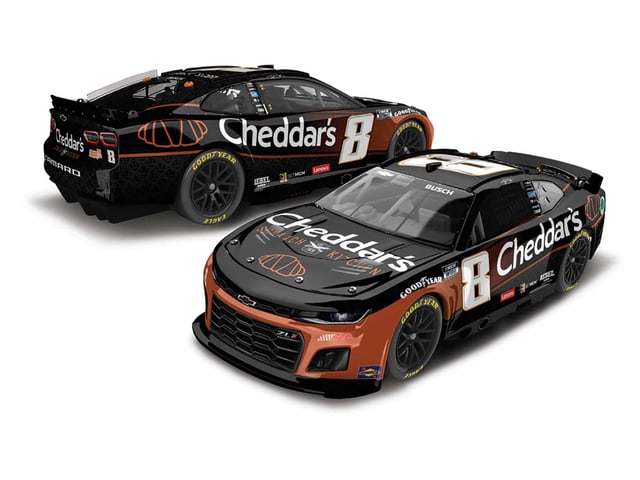 Manufacturer reference image: Kyle Busch 2024 Cheddar's 1:24 HOTO Elite Diecast