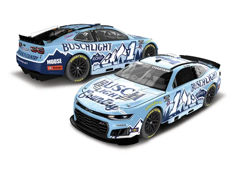 Manufacturer reference image: Ross Chastain 2026 Busch Light Country 1:24 Color Chrome ARC Diecast