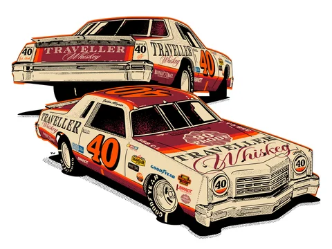 Manufacturer reference image: Justin Allgaier 2026 Traveller Whiskey '78 1:64 ARC Diecast