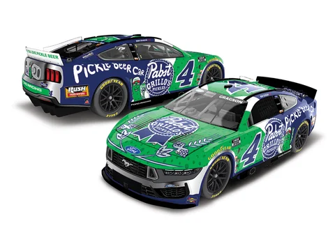 Manufacturer reference image: Noah Gragson 2026 Grillo's Pickles/Pabst Blue Ribbon 1:24 Color Chrome ARC Diecast