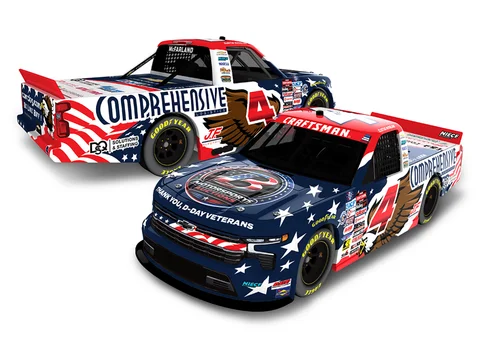 Manufacturer reference image: Cleetus McFarland 2026 Circle B Motorsports Auctions/Comprehensive Logistics 1:24 ARC Diecast