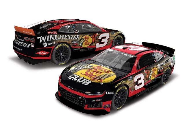 Manufacturer reference image: Austin Dillon 2026 Bass Pro Shops/Winchester Long Beard XR 1:24 ARC Diecast